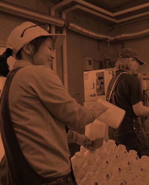 スタッフの作業風景